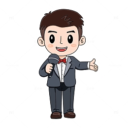 播音主持Q版人物