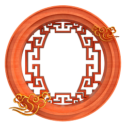 国潮边框古风中国风窗户