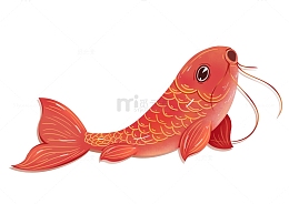 红色好运锦鲤鲤鱼国潮