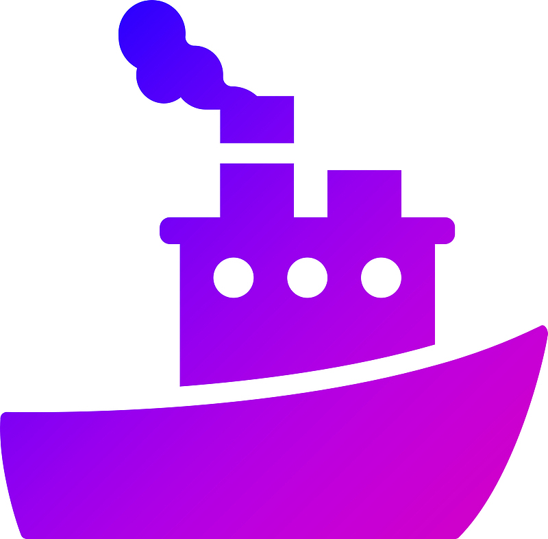 蓝紫色，渐变，轮船，矢量，放大，方便