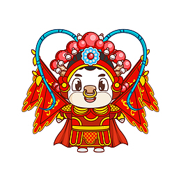 新年京剧小牛素材