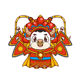 新年牛元素素材