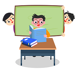 放假在家学习的学霸