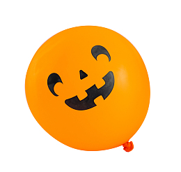 万圣节橙色南瓜气球