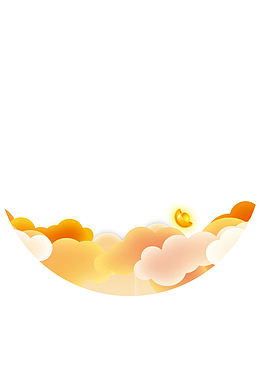吊旗尾部云纹点缀