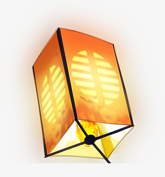 孔明灯祈福(1920x900)psdpng元宵节艺术字手绘古风元素图(2362x3150)