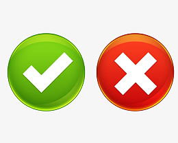 矢量手绘对错符号高清npg图标