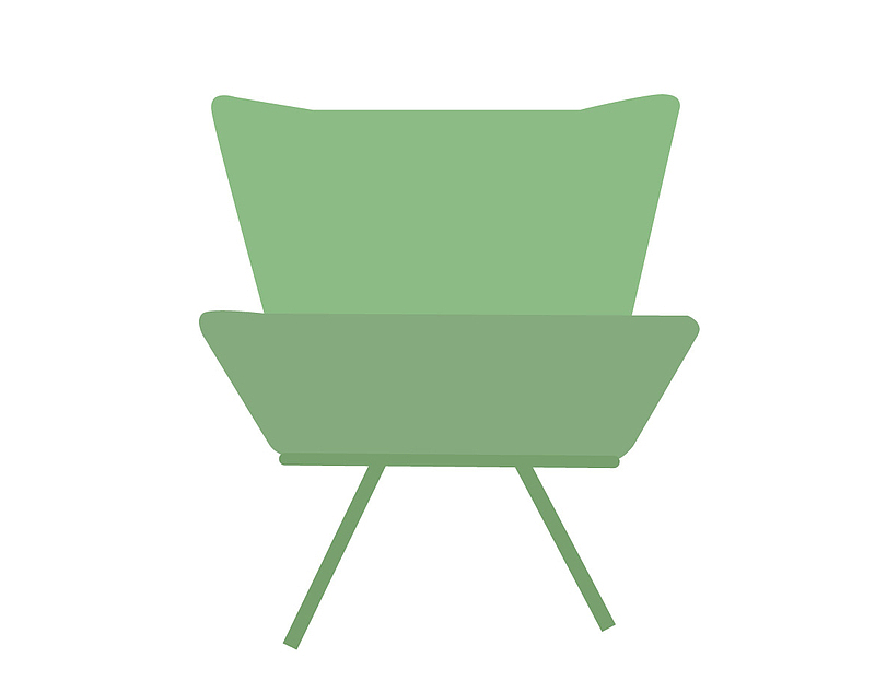 绿色客厅沙发