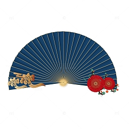 中国风大扇子
