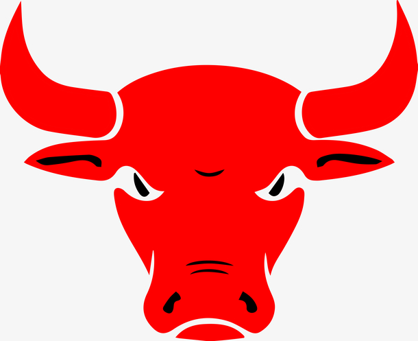 红色牛头手机壁纸图片