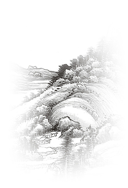 中国风的山水图