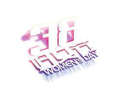 38女神节日元素电商图