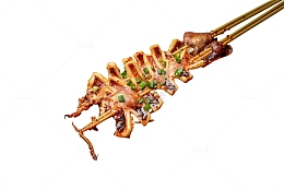 烧烤烤鱿鱼食物美食啤酒节