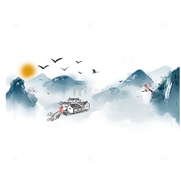 中国风山水之间啊