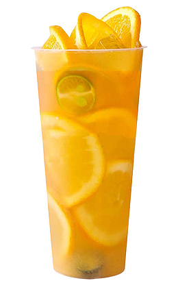 爽口满杯鲜橙