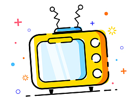 趣味插画小电视