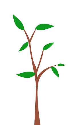 植树节素材手绘小树苗