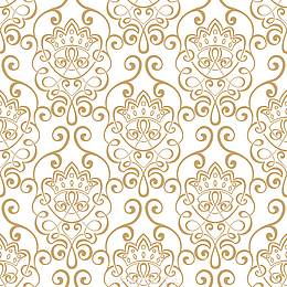 四方连续欧式花纹皇冠