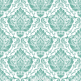 四方连续欧式花纹卷草装饰