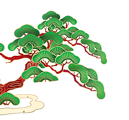 迎客松元素设计