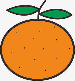 简约黄色橘子素材免费下载_觅元素