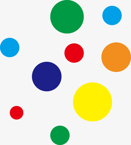 彩虹色圆形斑点