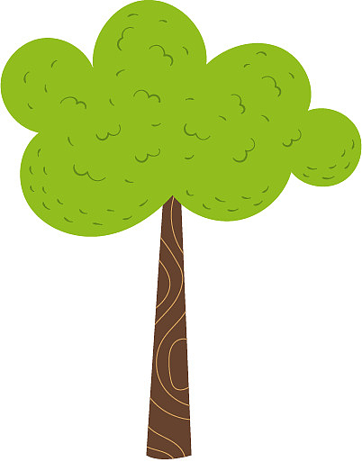 植物元素插画树