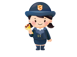 列车乘务员女孩