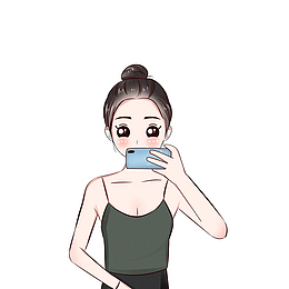 一个爱自拍的美女