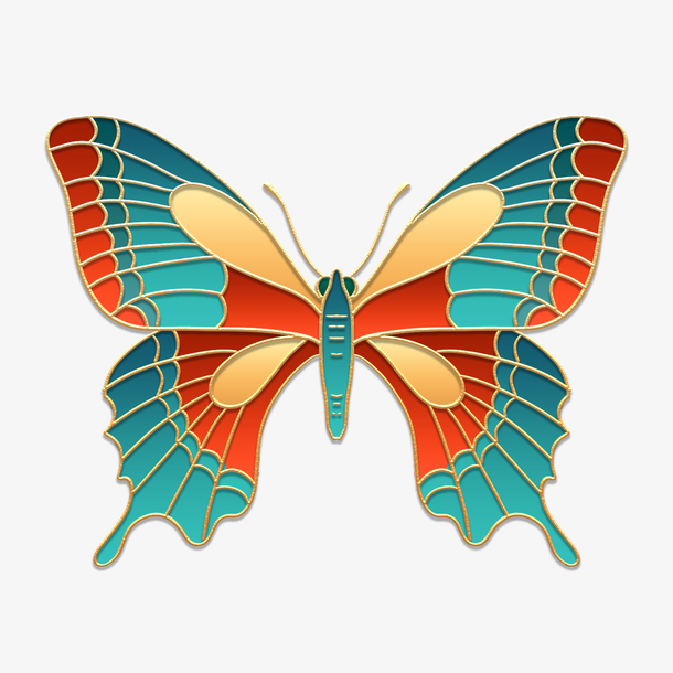 中国风国潮风蝴蝶