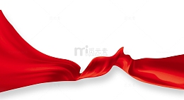 红色的丝绸带