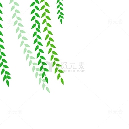 漂浮着的柳叶
