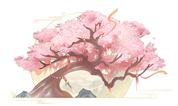 中国风古风桃树