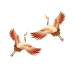 国潮中国风仙鹤元素