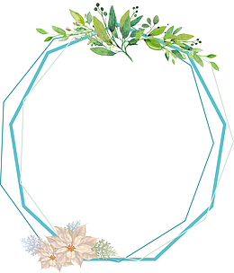 蓝色花环花环花环