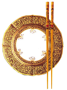 盘子 筷子 中国风