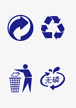 无磷环保矢量图标