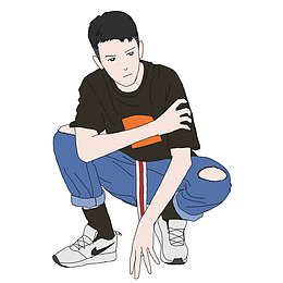 男孩，牛仔裤男孩，酷男孩，帅男孩