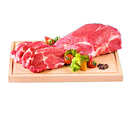 菜板上的猪肉