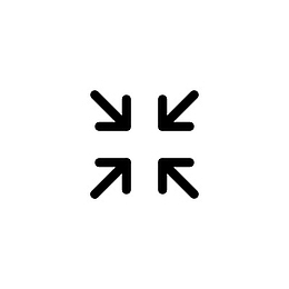 收缩icon线性小图标PNG下载