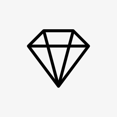 钻石坚固耐用icon线性小图标png下载