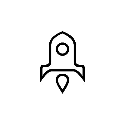 极速发货火箭icon线性小图标PNG下载