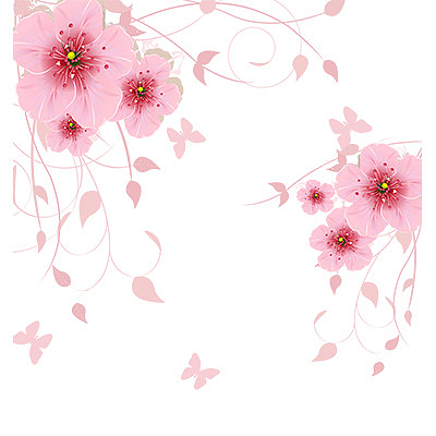 清新  粉色  花朵  桃花  樱花