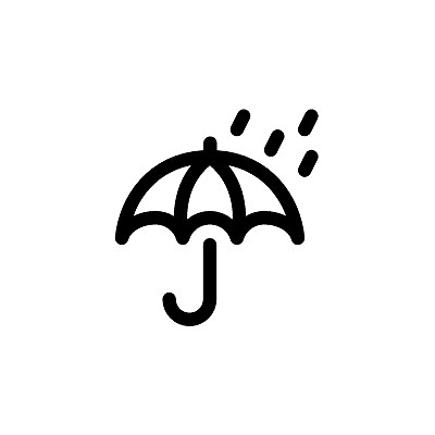 防雨伞icon线性小图标PNG下载