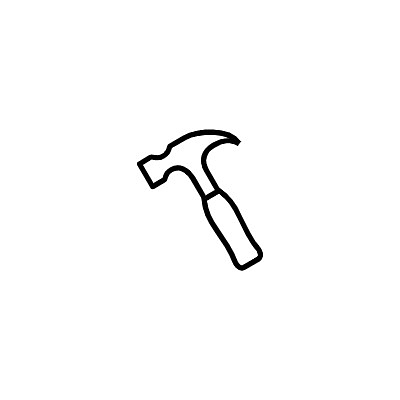 锤子icon线性小图标PNG下载