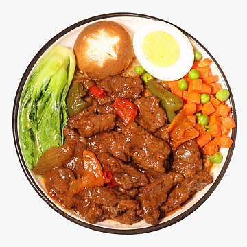 德克萨斯黑椒牛肉套餐饭