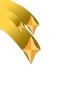 黄色卡通小流星