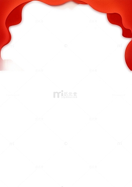 春节红色帷幔边框中国风背景