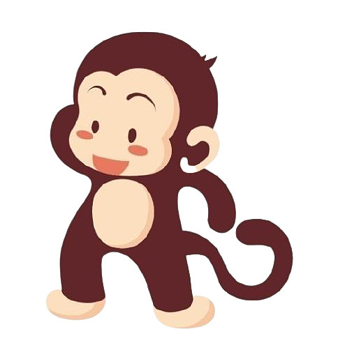 小猴子 猴子 卡通动物