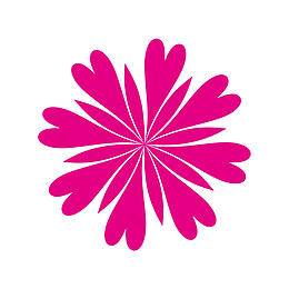 粉色花瓣装饰点缀花纹